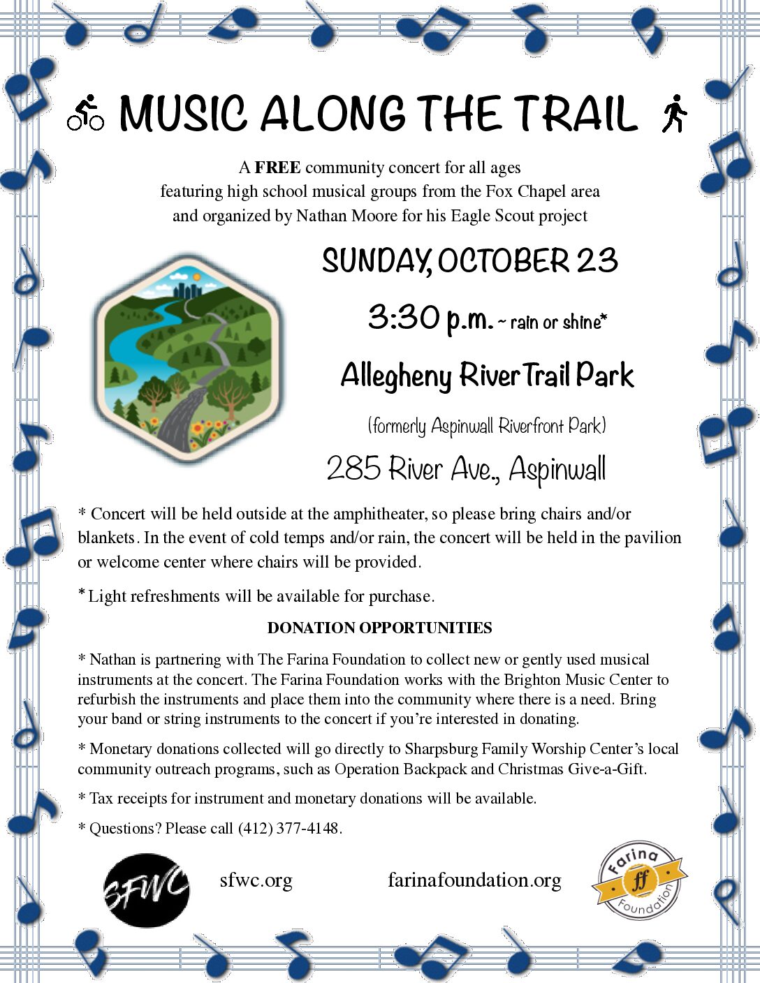 TribLive: ‘Music Along the Trail’ scheduled at Aspinwall park